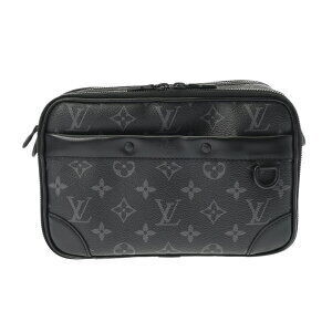Louis Vuitton Monogram Eclipse Black Alpha Messenger Bag Black Canvas Shoulder